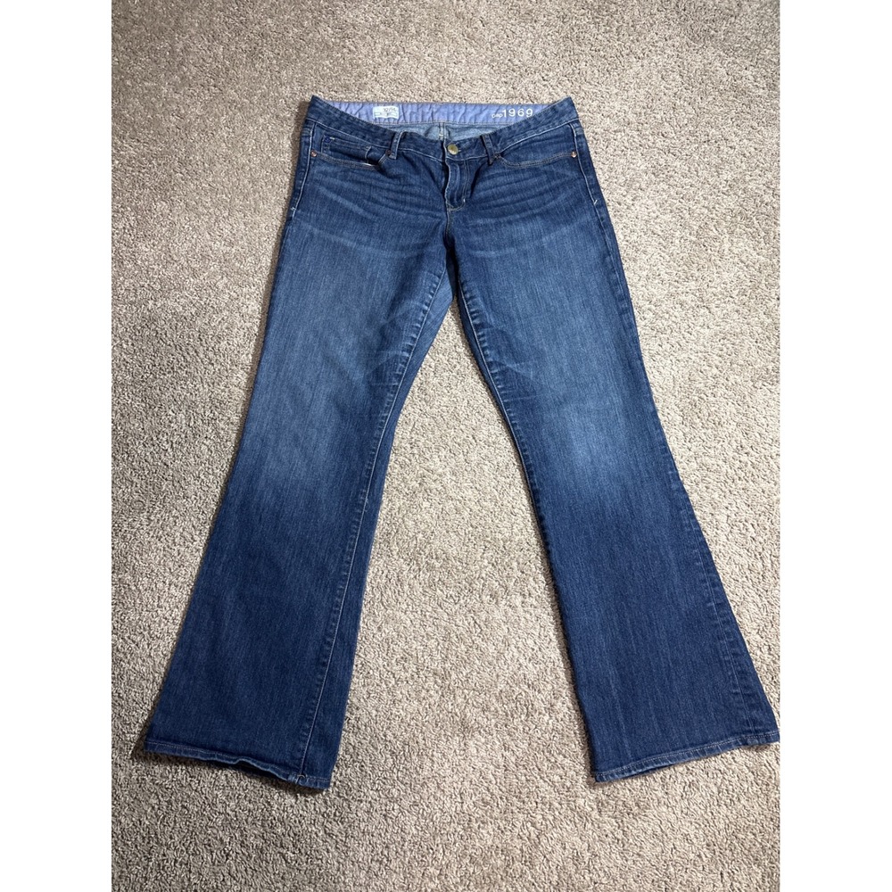 Gap 1969 Sexy Boot Jeans Womens 32/14r Medium Tint Wash Bootcut Denim